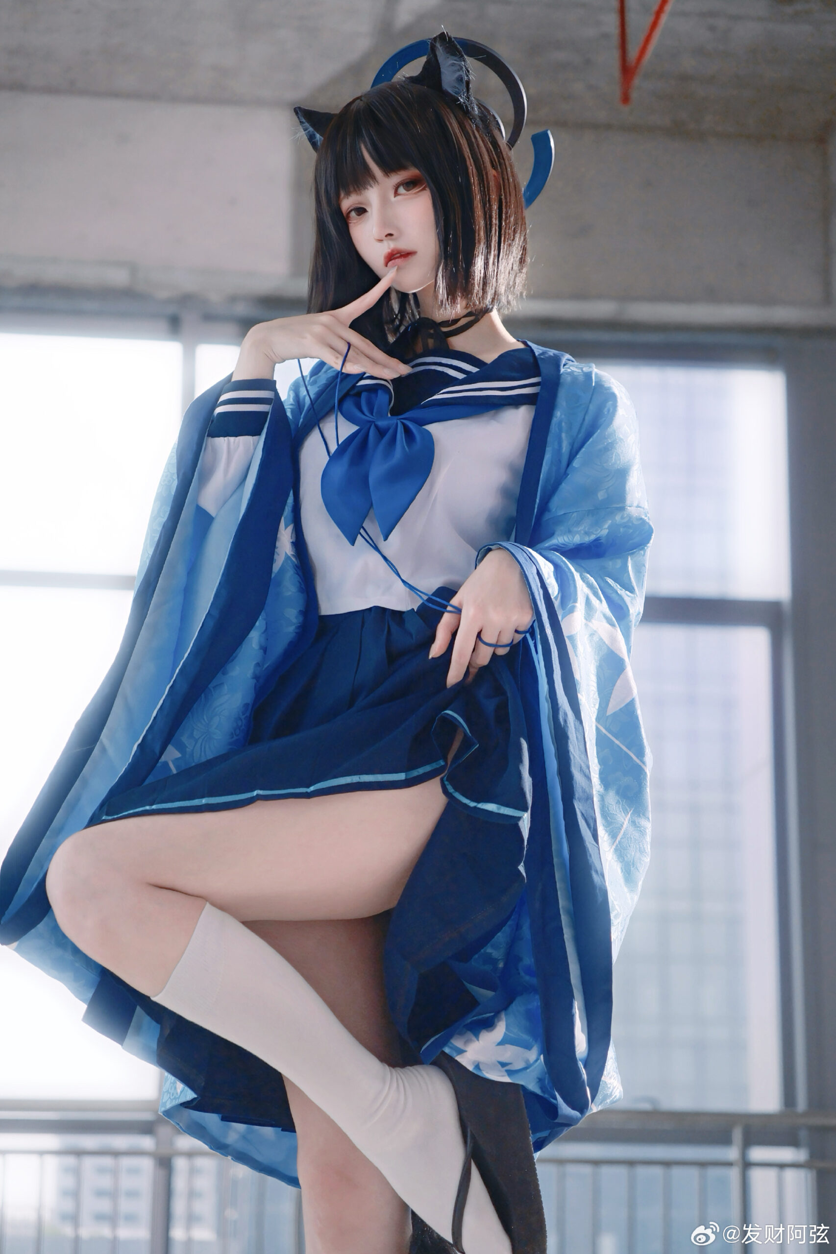 cosplay 老师，你真觉得我是来帮你的吗？🐈‍⬛ 蔚蓝档案 桐生桔梗@发财阿弦-阿呆博客