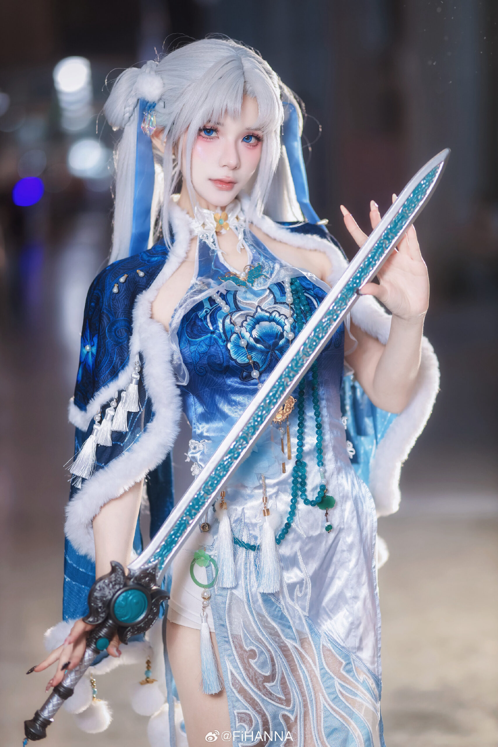 COSPLAY 永劫无间 顾清寒 朔风起，凝结寒冰之时❄️@FiHANNA-阿呆博客