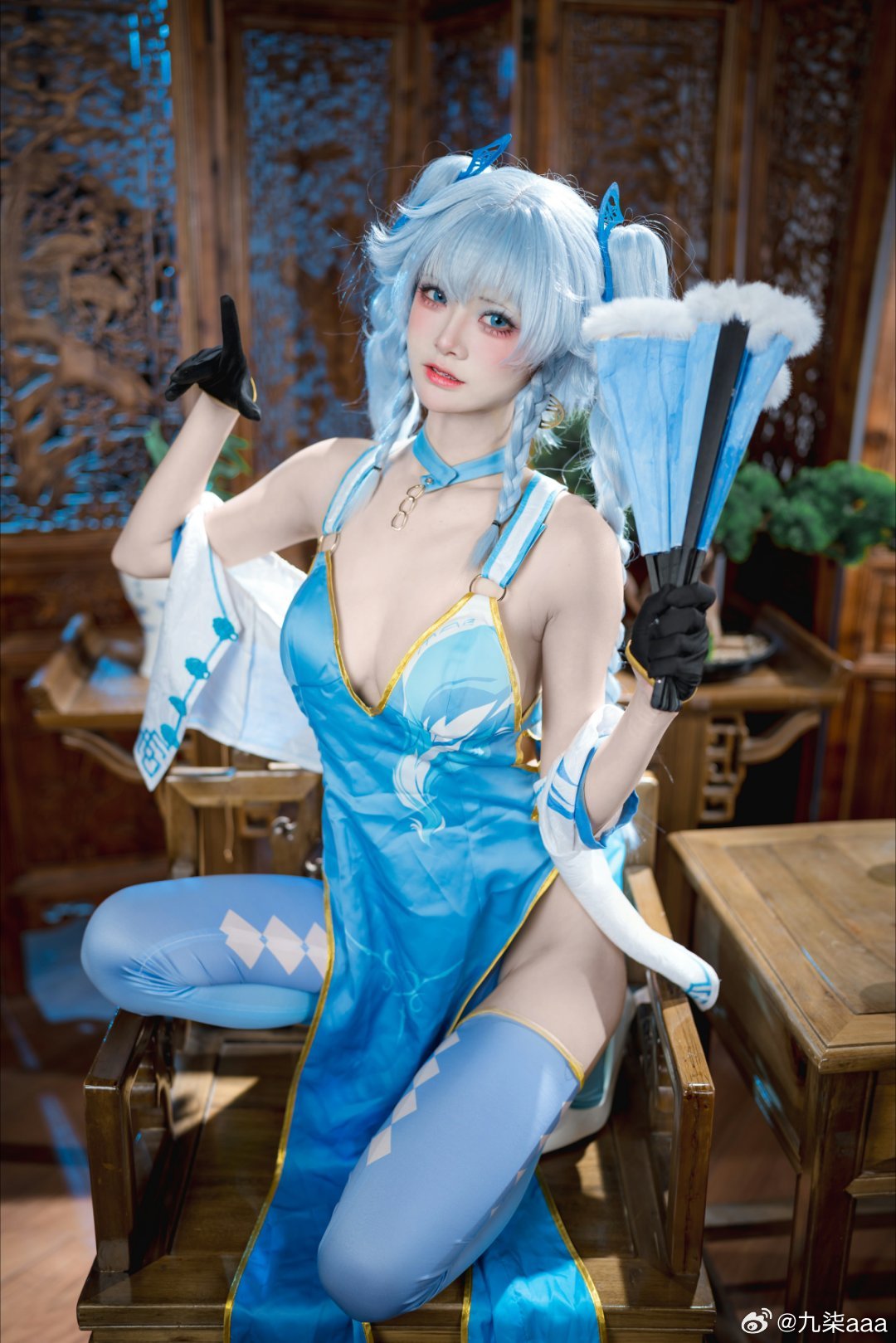 COSPLAY 少女前线 翠雀媚@九柒aaa-阿呆博客