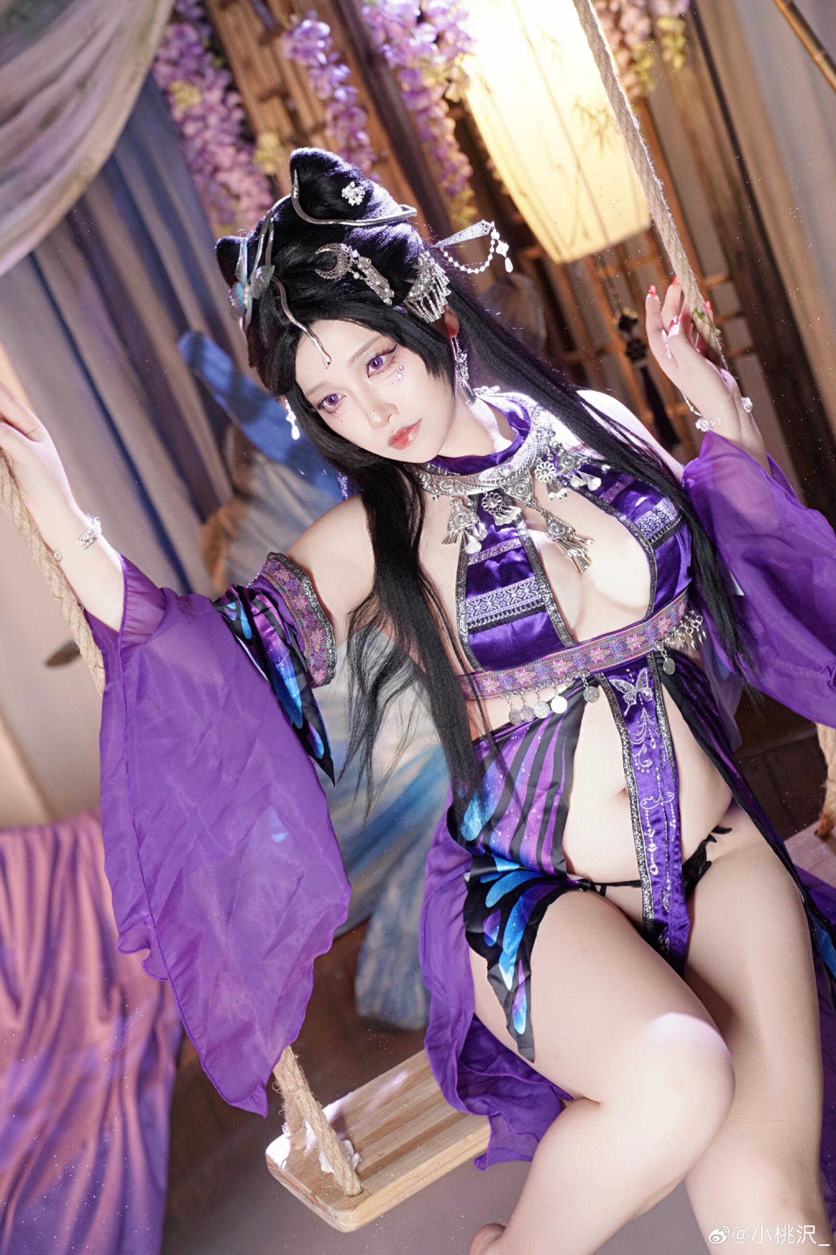 苗疆少女 一只很有韵味的紫色小蝴蝶罢了💜@小桃沢_-阿呆博客